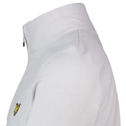 Lyle & Scott Overlay 1/4 Zip Golf Mid Layer KN1960G -Clarkes Golf Store 5059775470438 Side final output Close Up