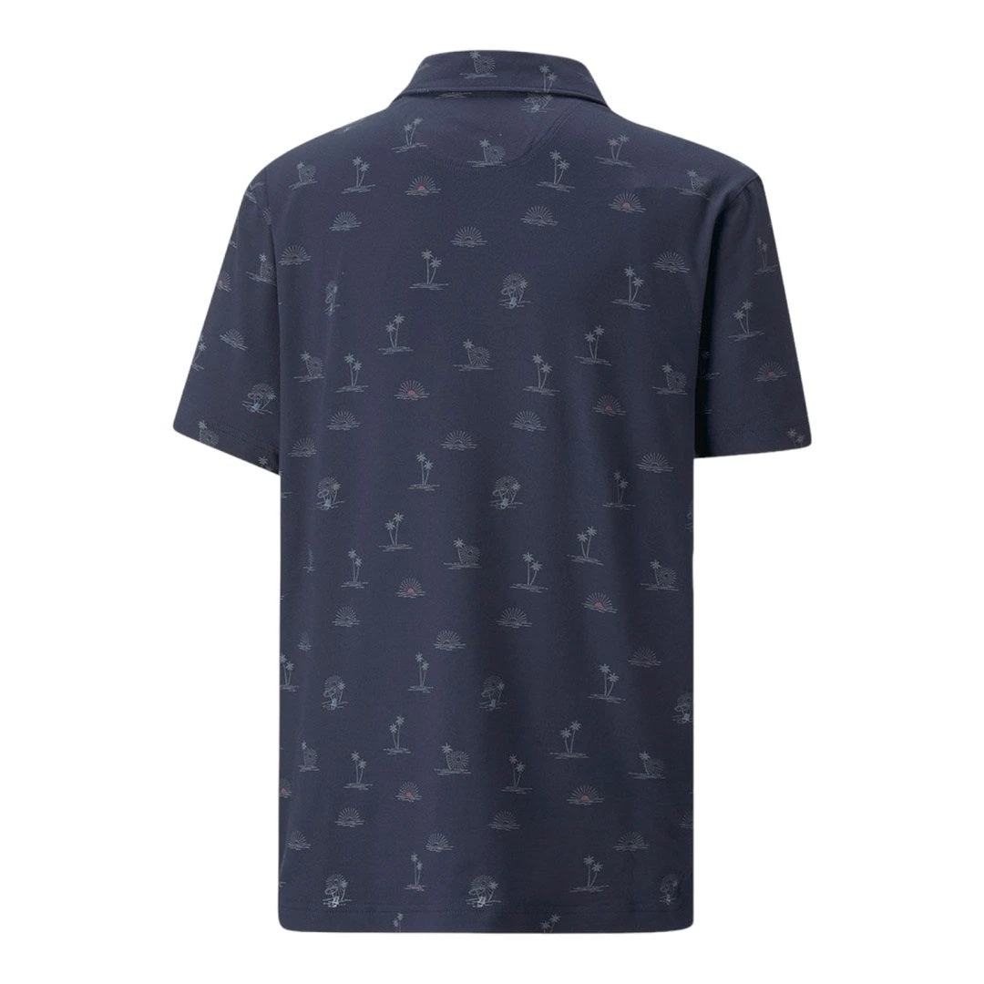 Junior Puma Cloudspun Horizons Golf Polo Shirt 539780 4 Junior Puma Cloudspun Horizons Golf Polo Shirt 539780 - Image 2