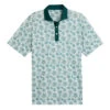 Puma Pique Flower Fields Golf Polo Shirt 628839
