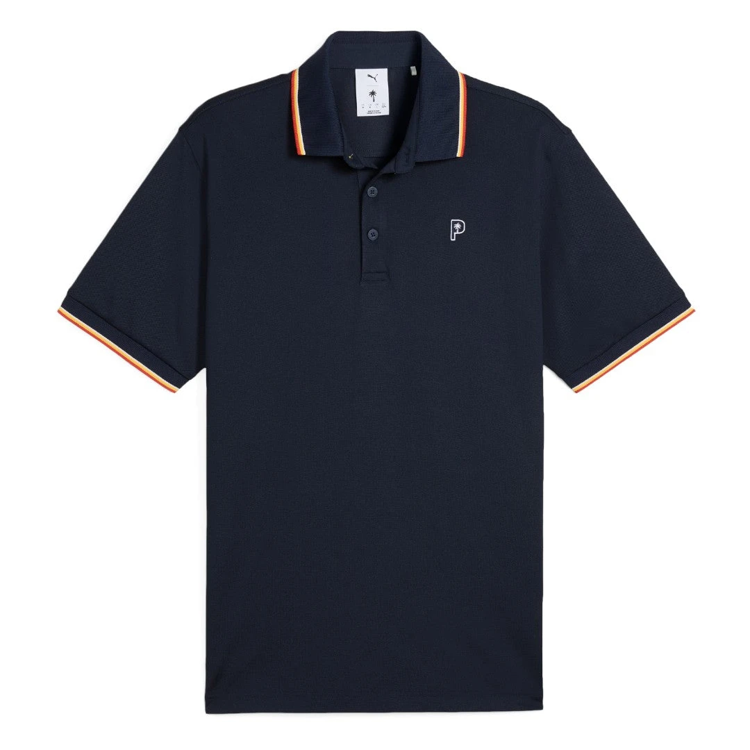 Puma X Palm Tree Crew Tipped Golf Polo Shirt 630034 7 Puma X Palm Tree Crew Tipped Golf Polo Shirt 630034 - Image 5