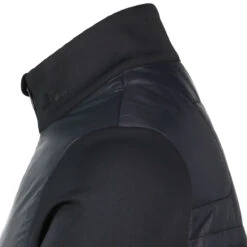 J.Lindeberg Martino Quilt Hybrid Golf Jacket GMOW11400 -Clarkes Golf Store 7310421075116 Side Golf Jl close up