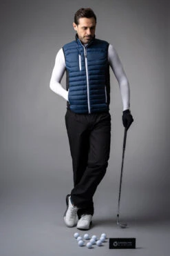 Sunderland Anton Padded Golf Gilet SUNMC82 -Clarkes Golf Store Anton Model AirforceBlackWhite