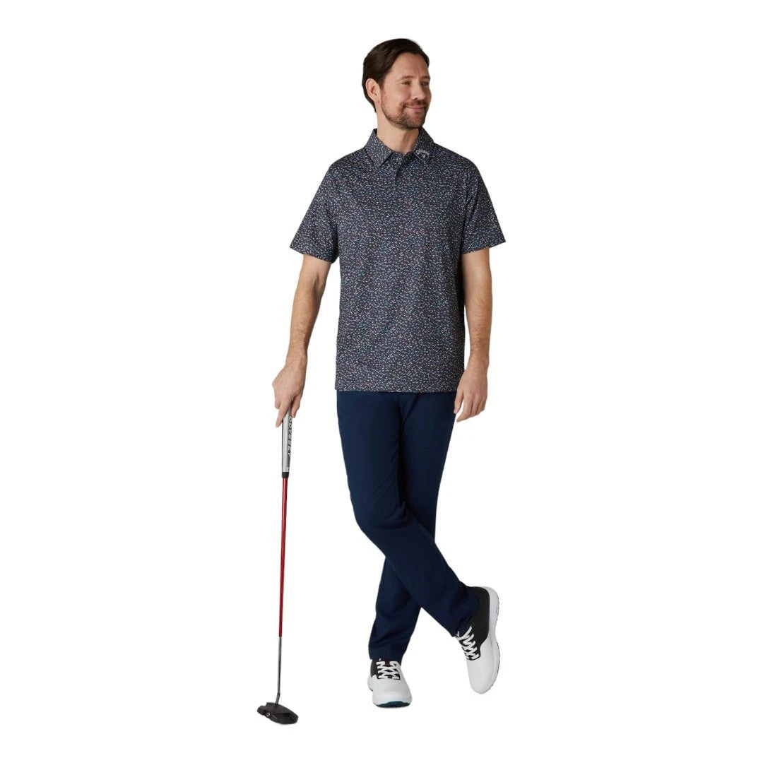 Callaway All Over Chev Confetti Print Golf Polo Shirt CGKSE0A3 7 Callaway All Over Chev Confetti Print Golf Polo Shirt CGKSE0A3 - Image 5