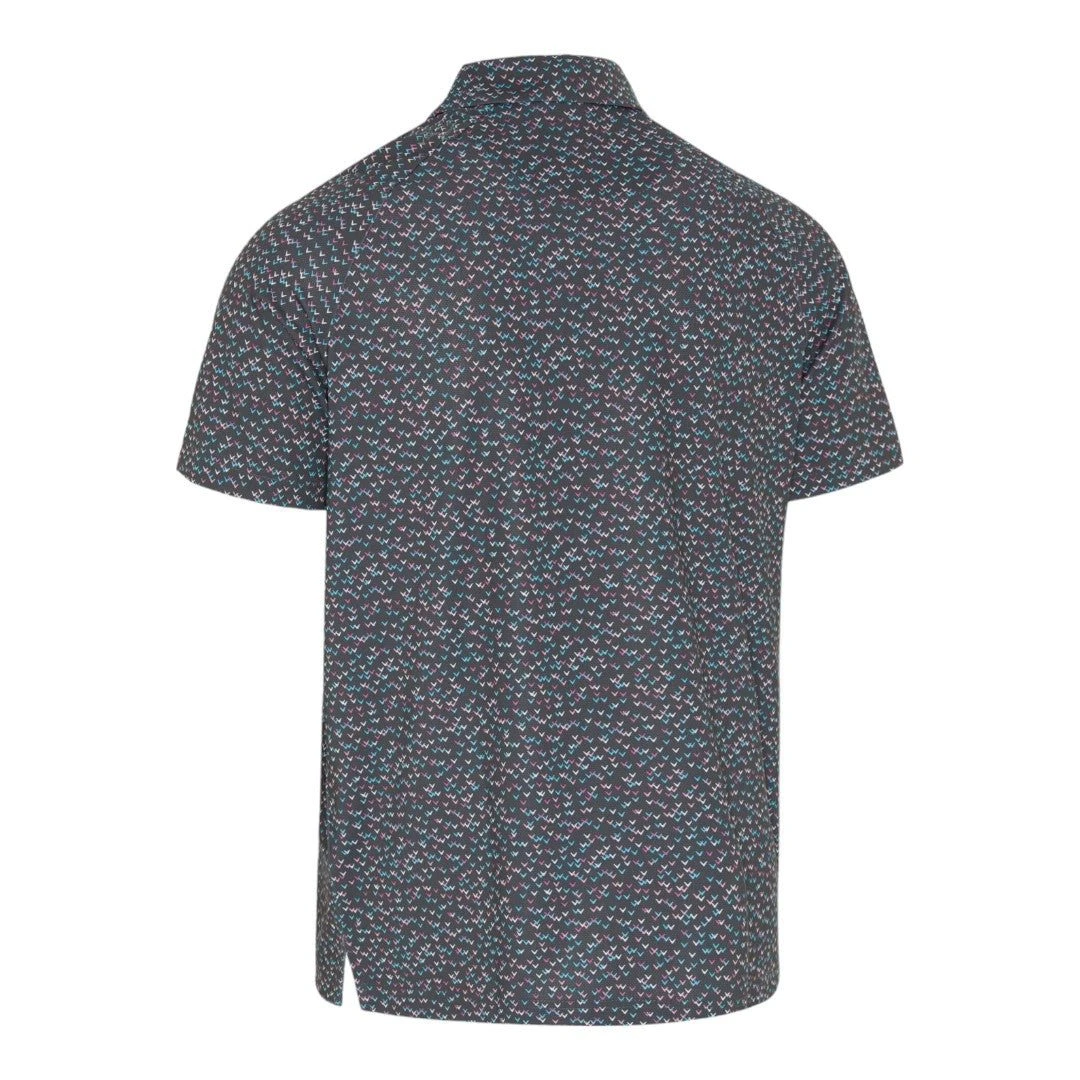 Callaway All Over Chev Confetti Print Golf Polo Shirt CGKSE0A3 4 Callaway All Over Chev Confetti Print Golf Polo Shirt CGKSE0A3 - Image 2