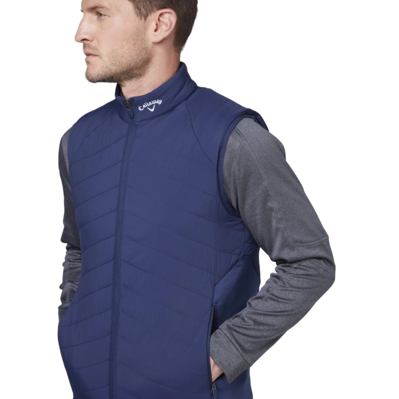 Callaway Mens Full Zip PrimaLoft Quilted Golf Vest CGRFB044 6 Callaway Mens Full Zip PrimaLoft Quilted Golf Vest CGRFB044 - Image 4
