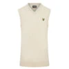 Lyle & Scott Merino Blend Knitted V-Neck Golf Vest KN2260G -Clarkes Golf Store Clarkes Golf 029