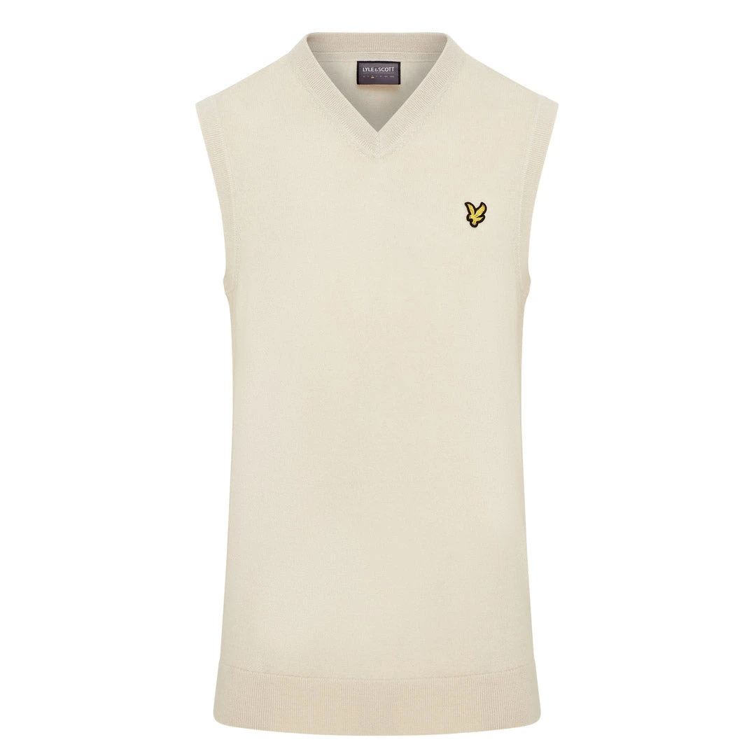 Lyle & Scott Merino Blend Knitted V-Neck Golf Vest KN2260G 3 Lyle & Scott Merino Blend Knitted V-Neck Golf Vest KN2260G