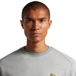 Lyle & Scott Crew Neck Fly Fleece ML1483SP -Clarkes Golf Store DFGGF PhotoRoom 7