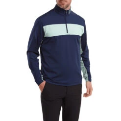 FootJoy Engineered Chest Stripe Chill-Out Golf Pullover 88426 9 FootJoy Engineered Chest Stripe Chill-Out Golf Pullover 88426 -Clarkes Golf Store FJ 88426 02 9