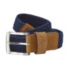 FootJoy Solid Braided Golf Belt | Navy -Clarkes Golf Store FJ20BeltBraidedNavy Photoroom
