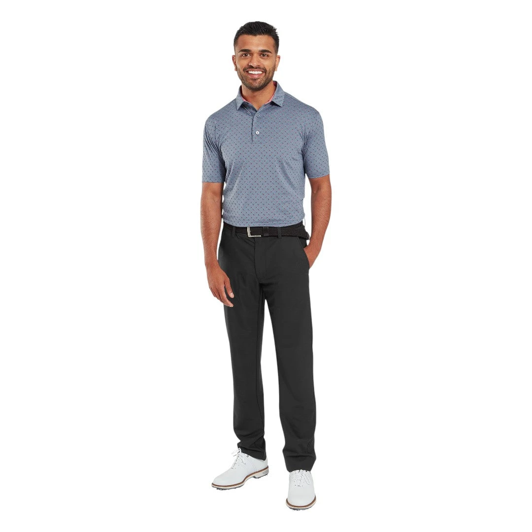 FootJoy Flower Bud Foulard Lisle Golf Polo Shirt 34067 5 FootJoy Flower Bud Foulard Lisle Golf Polo Shirt 34067 - Image 3