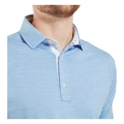 FootJoy Heather Lisle With Trim Golf Polo Shirt 34070 11 FootJoy Heather Lisle With Trim Golf Polo Shirt 34070 -Clarkes Golf Store FJ 34070 05 Photoroom