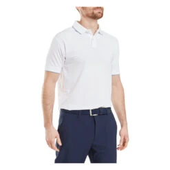 FootJoy Tipped Pique Golf Polo Shirt 34074 -Clarkes Golf Store FJ 34074 02 Photoroom