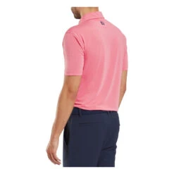 FootJoy Stretch Lisle Dot Print Golf Polo Shirt 34125 -Clarkes Golf Store FJ 34125 03 Photoroom