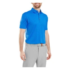 FootJoy Painted Floral Lisle Golf Polo Shirt 34129 -Clarkes Golf Store FJ 34129 02 Photoroom