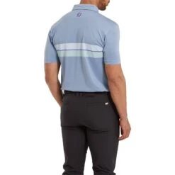 FootJoy Double Chest Band Pique Golf Polo Shirt 81573 -Clarkes Golf Store FootJoy Double Chest Band Pique Golf Polo Shirt 1