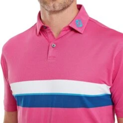FootJoy Double Chest Band Pique Golf Polo Shirt 81571 -Clarkes Golf Store FootJoy Double Chest Band Pique Golf Polo Shirt 10