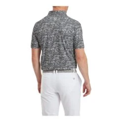 FootJoy Golf Course Doodle Pique Golf Polo Shirt 81584 -Clarkes Golf Store FootJoy Golf Course Doodle Pique Golf Polo Shirt 14