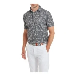 FootJoy Golf Course Doodle Pique Golf Polo Shirt 81584 -Clarkes Golf Store FootJoy Golf Course Doodle Pique Golf Polo Shirt 9