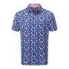 FootJoy Jungle Leaves Lisle Golf Polo Shirt 89897 -Clarkes Golf Store FootJoy Jungle Leaves Lisle Golf Polo Shirt 89897 1