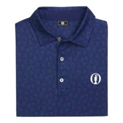 FootJoy 152nd Open Stamp Print Golf Polo Shirt 32532 -Clarkes Golf Store FootJoy Open Stamp Print Golf Polo 32532 7
