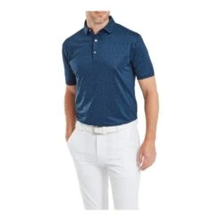 FootJoy Painted Floral Lisle Golf Polo Shirt 81617 -Clarkes Golf Store FootJoy Painted Floral Lisle Golf Polo Shirt 3