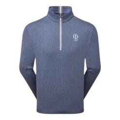 FootJoy 152nd Open Ribbed 1/4-Zip Heather Golf Pullover 32536