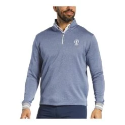 FootJoy 152nd Open Ribbed 1/4-Zip Heather Golf Pullover 32536 -Clarkes Golf Store FootJoy Ribbed 1 4 Zip Heather Golf Midlayer 8