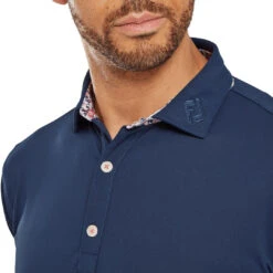 FootJoy Solid Primrose Trim Golf Polo Shirt 81593 -Clarkes Golf Store FootJoy Solid Primrose Trim Golf Polo Shirt 81593 0