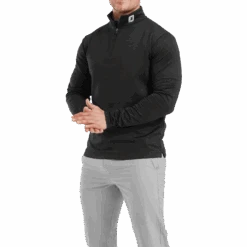 FootJoy Spacer Knit Tonal Block 1/4-Zip Golf Pullover 31941 -Clarkes Golf Store FootJoy Spacer Knit Tonal Block 1 4 Zip Golf Pullo 9