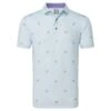 FootJoy Thistle Print Lisle Golf Polo Shirt 80889 -Clarkes Golf Store FootJoy Thistle Print Lisle Golf Polo Shirt 80889 1