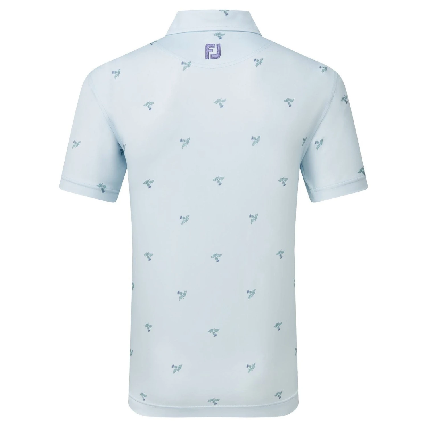 FootJoy Thistle Print Lisle Golf Polo Shirt 80889 4 FootJoy Thistle Print Lisle Golf Polo Shirt 80889 - Image 2