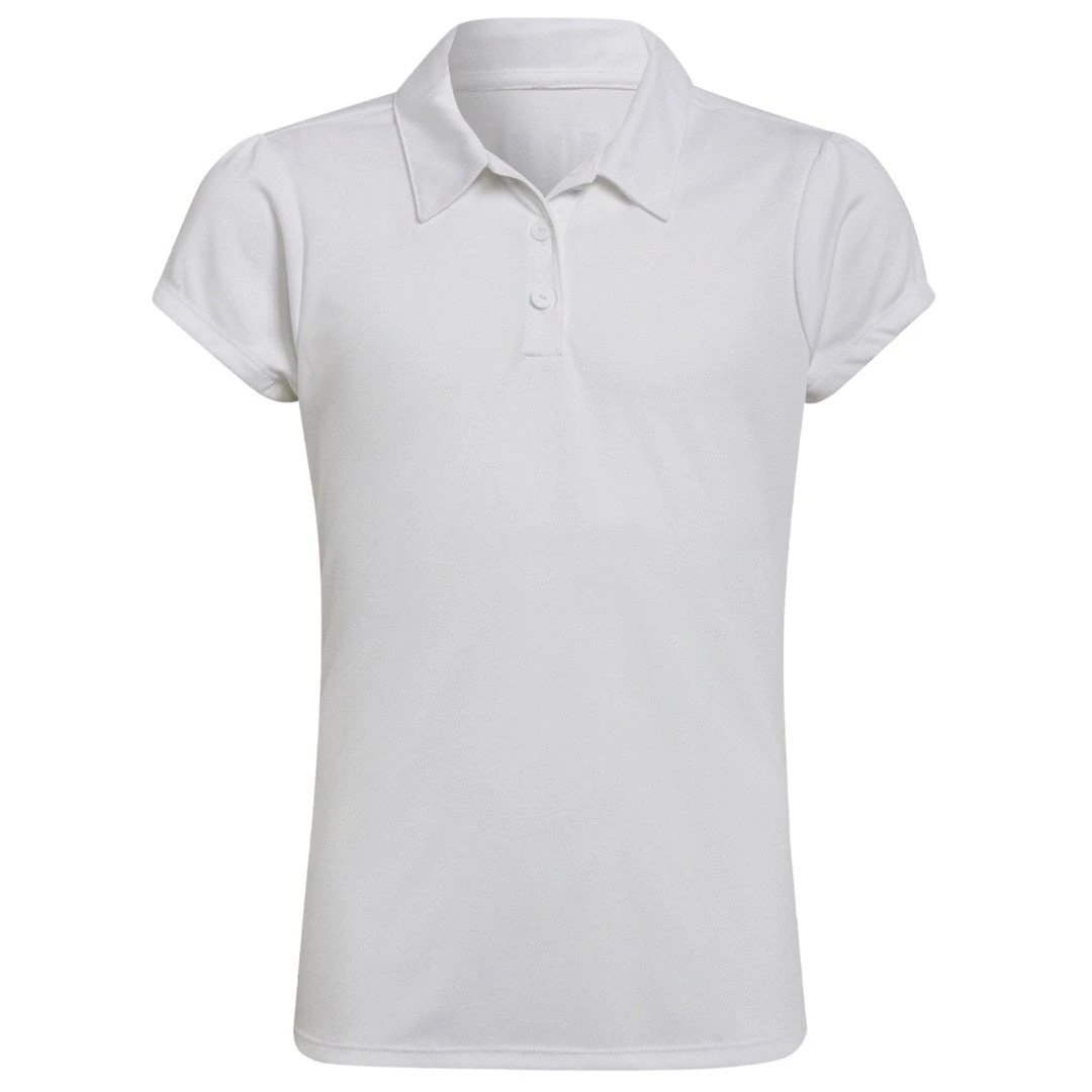 Junior Adidas Girls Performance Primegreen Golf Polo Shirt GQ2451 3 Junior Adidas Girls Performance Primegreen Golf Polo Shirt GQ2451