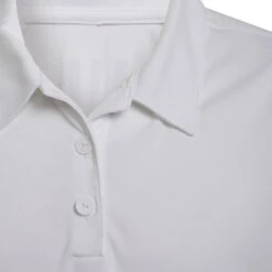 Junior Adidas Girls Performance Primegreen Golf Polo Shirt GQ2451 9 Junior Adidas Girls Performance Primegreen Golf Polo Shirt GQ2451 -Clarkes Golf Store GQ2451 5 APPAREL Photography DetailView2 white PhotoRoom 1
