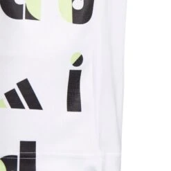 Junior Adidas Graphic Print Golf Polo Shirt HC0251 -Clarkes Golf Store HC0251 6 APPAREL Photography DetailView3 white