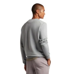 Lyle & Scott Crew Neck Fly Fleece ML1483SP -Clarkes Golf Store HFDGH PhotoRoom 3