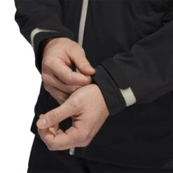 Adidas RAIN.RDY Golf Jacket HN4128 -Clarkes Golf Store HN4128 9 APPAREL OnModel DetailView2 white