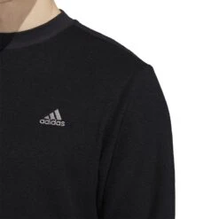 Adidas Core Crew Neck Golf Pullover HN4551 -Clarkes Golf Store HN4551 7 APPAREL OnModel DetailView1 white
