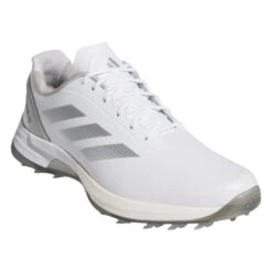 Adidas Adizero ZG Golf Shoes IE3528 -Clarkes Golf Store IE3528 6 FOOTWEAR Photography FrontLateralTopView white Photoroom Photoroom