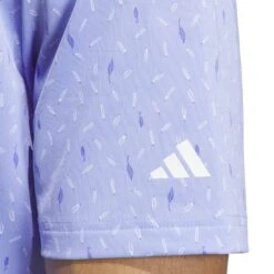 Adidas Ultimate365 Allover Print Golf Polo Shirt IL0554 10 Adidas Ultimate365 Allover Print Golf Polo Shirt IL0554 -Clarkes Golf Store IL0554 8 APPAREL OnModel DetailView1 white