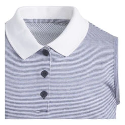 Junior Adidas Ottoman SL Golf Polo Shirt IS7018 -Clarkes Golf Store IS7018 4 APPAREL Photography DetailView1 white Photoroom