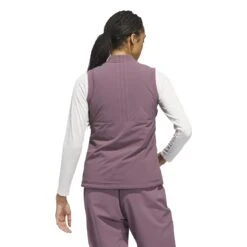 Adidas Ladies Ultimate 365 Tour Frostguard Golf Vest IS9692 -Clarkes Golf Store IS9692 5 APPAREL OnModel BackView white