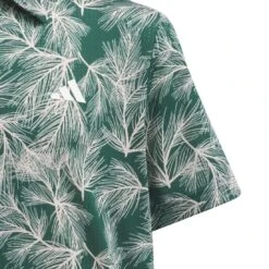 Junior Adidas Scripted Golf Polo Shirt IS9706 -Clarkes Golf Store IS9706 4 APPAREL Photography DetailView1 white