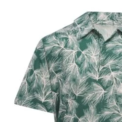 Junior Adidas Scripted Golf Polo Shirt IS9706 -Clarkes Golf Store IS9706 5 APPAREL Photography DetailView2 white