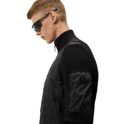 J.Lindeberg J Lindeberg Beck Knitted Hybrid Golf Jacket FMKW08676 -Clarkes Golf Store J Lindeberg Beck Knitted Hybrid Golf Jacket FMKW08676 8