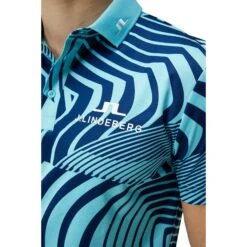 J.Lindeberg J. Lindeberg KV Tour Print Golf Polo Shirt GMJT12526 -Clarkes Golf Store J Lindeberg KV Tour Print Golf Polo Shirt GMJT1252 1