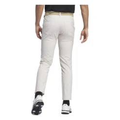 Adidas Ultimate365 5-Pocket Golf Trousers JD2710 -Clarkes Golf Store JD2710 4 APPAREL OnModel BackView white Photoroom