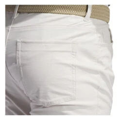 Adidas Ultimate365 5-Pocket Golf Trousers JD2710 -Clarkes Golf Store JD2710 7 APPAREL OnModel DetailView2 white Photoroom