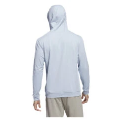 Adidas Ultimate365 Elevate Golf Hoodie JF4927 -Clarkes Golf Store JF4927 4 APPAREL OnModel BackView white Photoroom