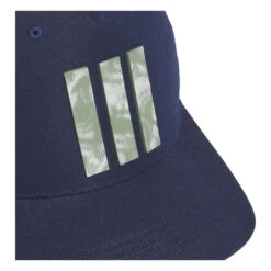 Adidas Tour 3-Stripes Print Snapback Golf Cap JJ3856 -Clarkes Golf Store JJ3856 3 HARDWARE Photography DetailView1 white Photoroom